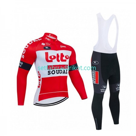 Lotto-Soudal Radbekleidung Radtrikot Langarm + Lang Trägerhose 2022 N001